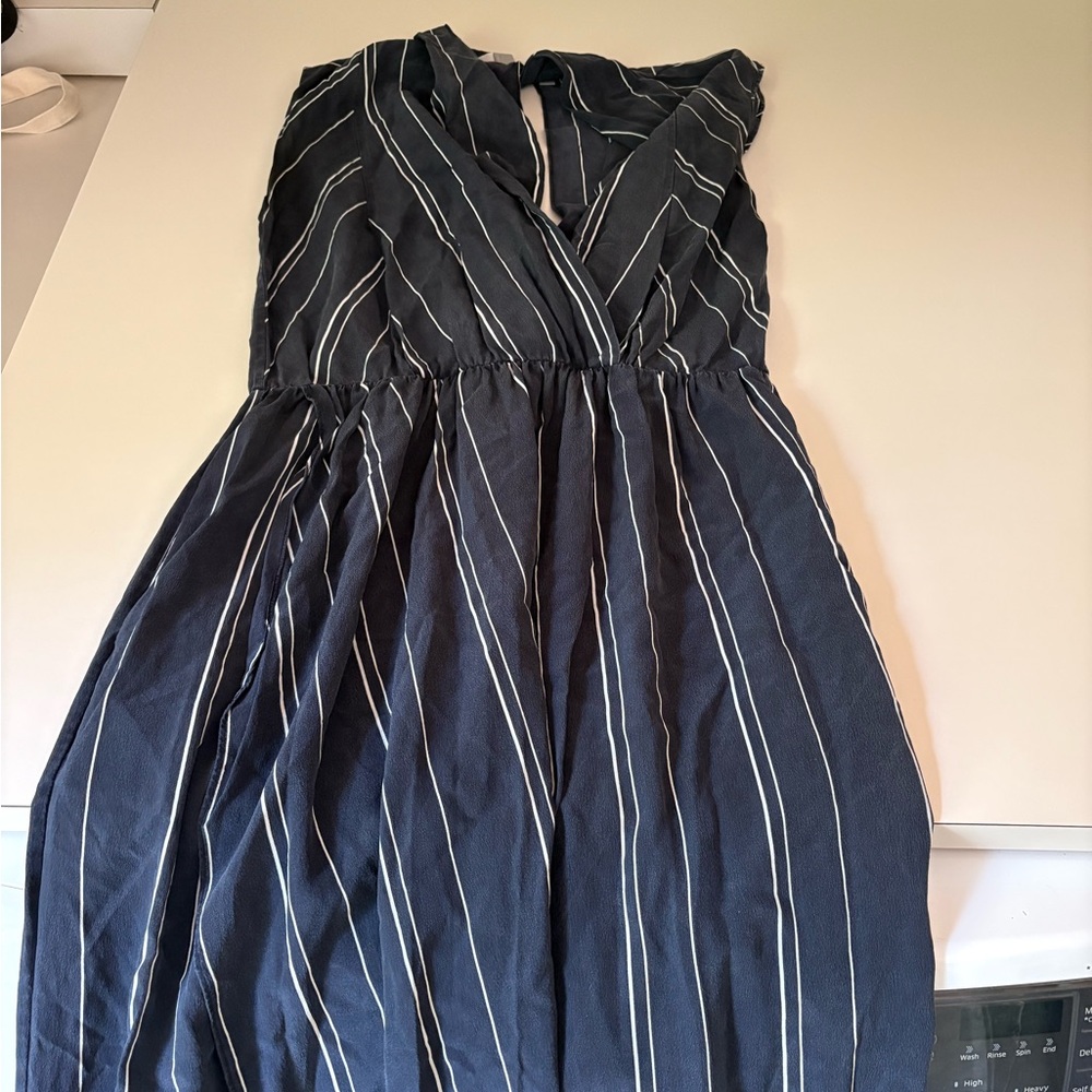Vince Midnight Blue Dress with White Stripes